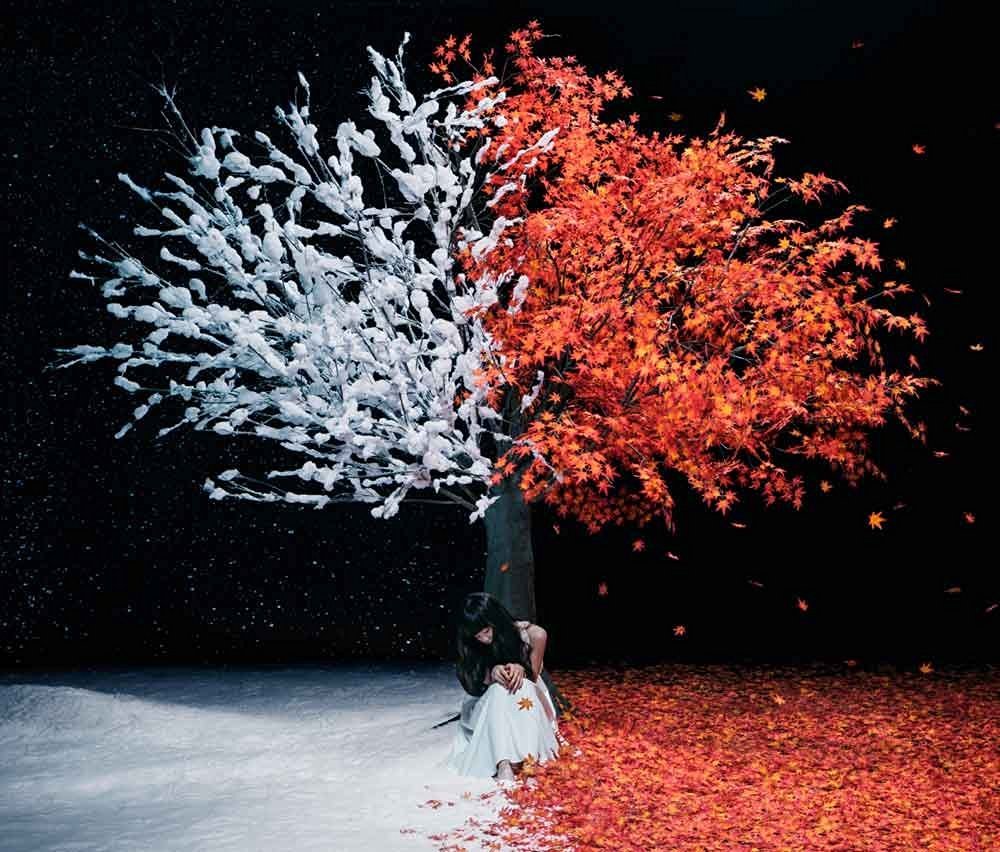 Album cover art for "everlasting snow" by Aimer