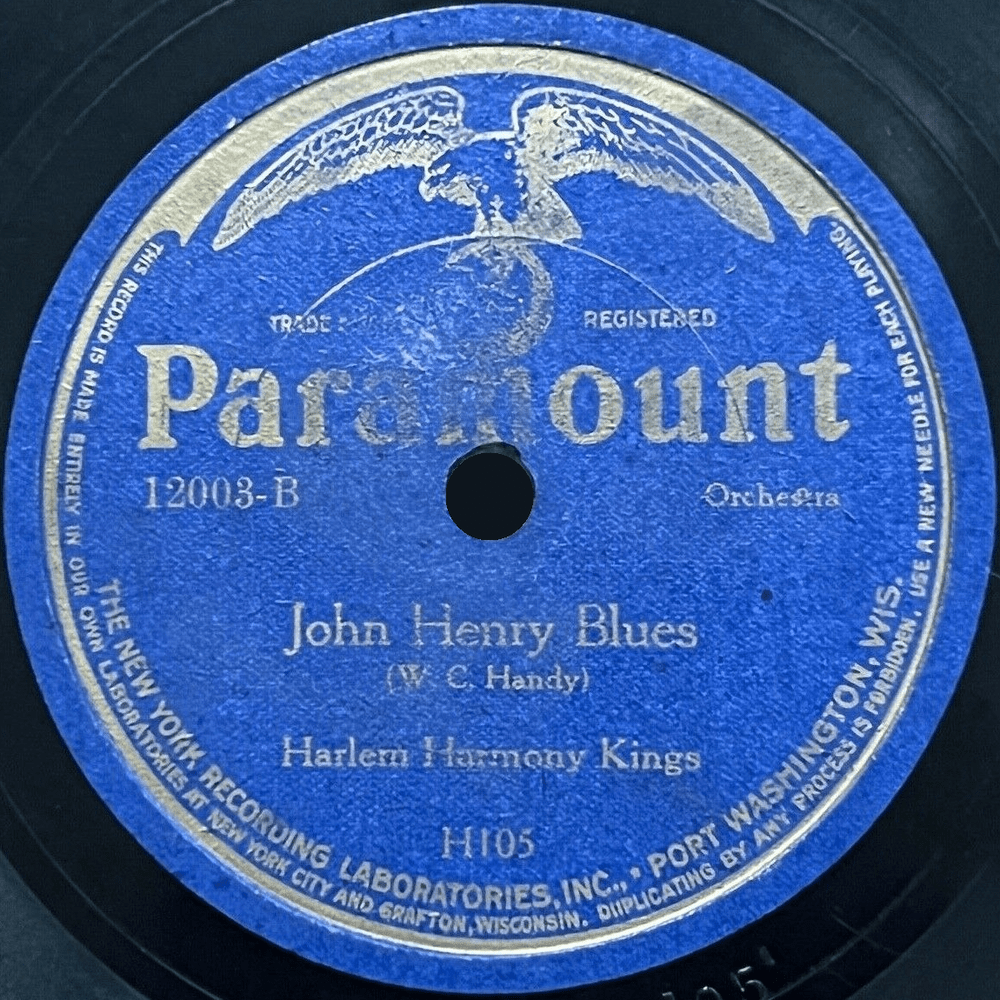 Album cover art for "John Henry Blues" by Harlem Harmony Kings