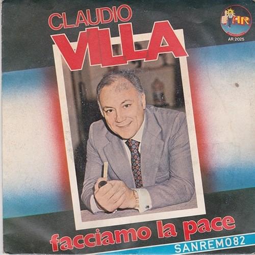 Album cover art for "Facciamo la pace" by Claudio Villa