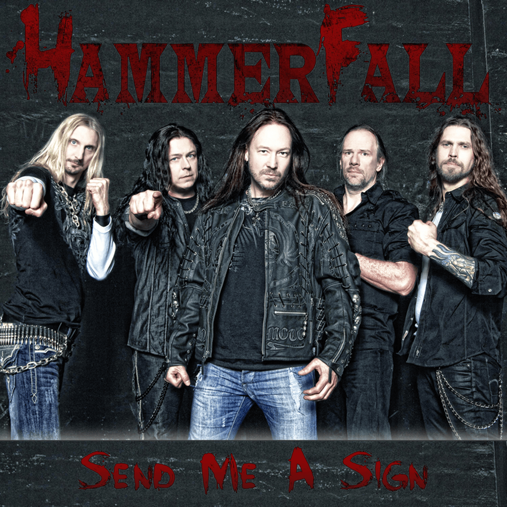 Album cover art for "Send Me a Sign" by HammerFall