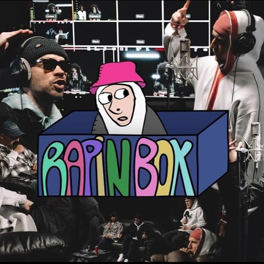 Album cover art for "RAPINBOX vol.3" by Gleb & Marko Damian & Boy Wonder (SVK) & Porsche Boy & WEN