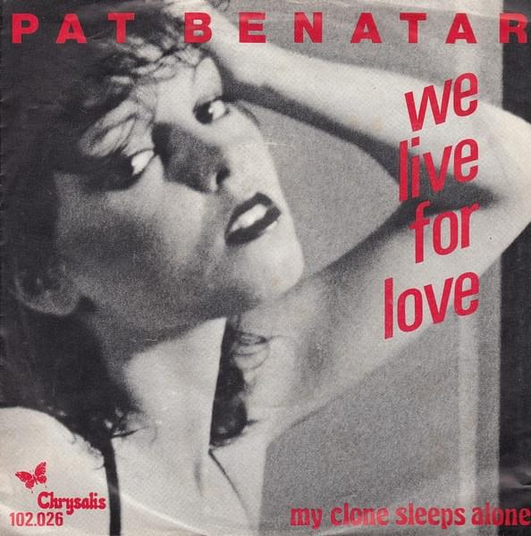 Album cover art for "We Live for Love" by Pat Benatar