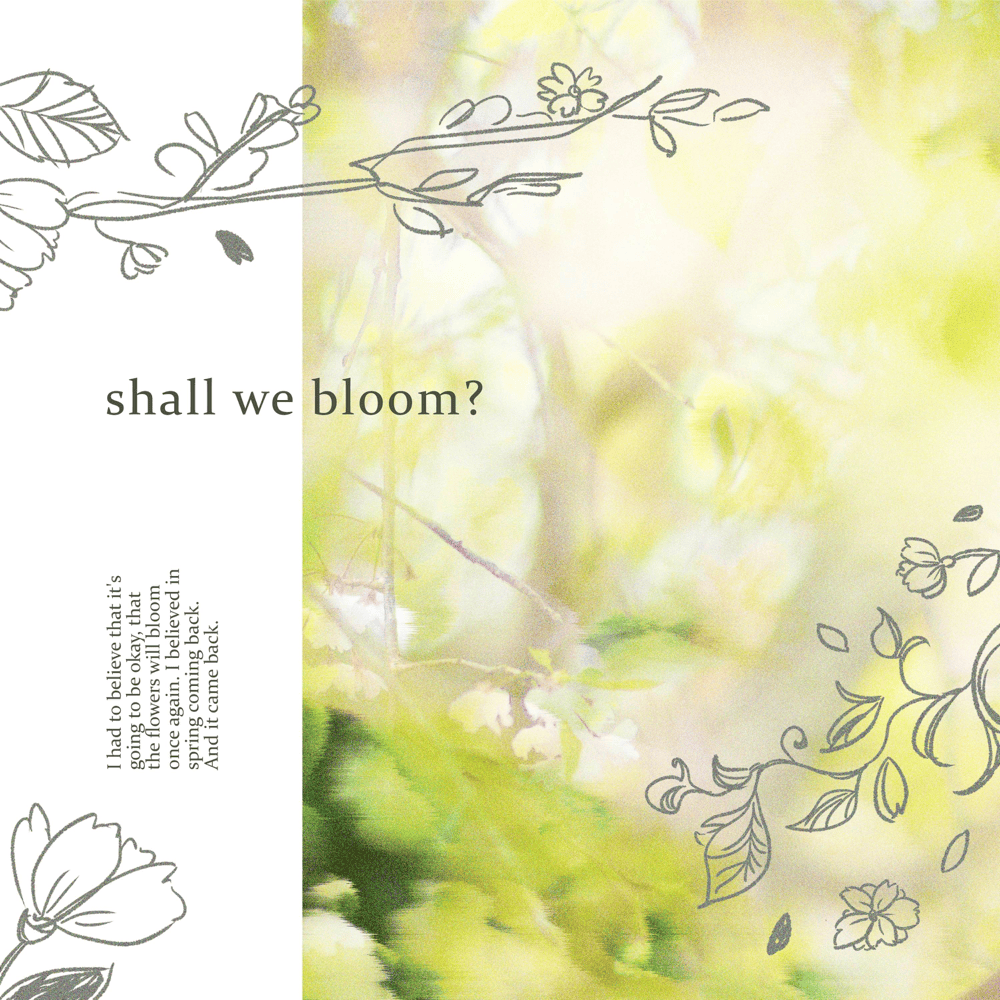 pear blossom by a bowl of rice