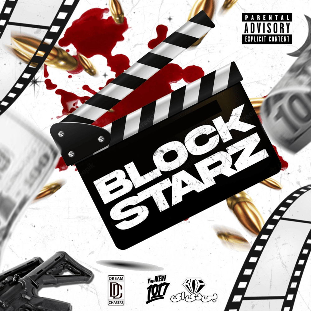 Album cover art for "BlockStarz" by Ginn Lee