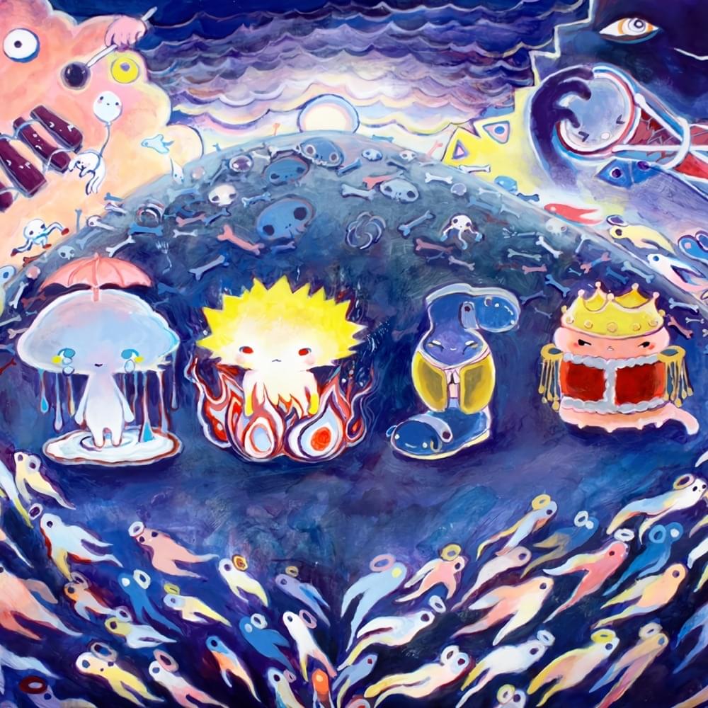 Album cover art for "ソワカの声 (Voices of Svaahaa)" by きくお (Kikuo) & 初音ミク (Hatsune Miku)
