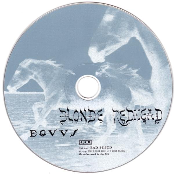 Album cover art for "Equus" by Blonde Redhead