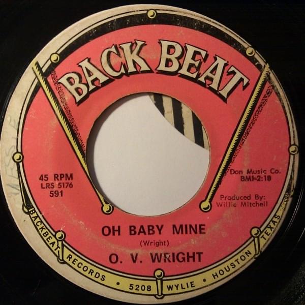 Album cover art for "Oh Baby Mine" by O.V. Wright
