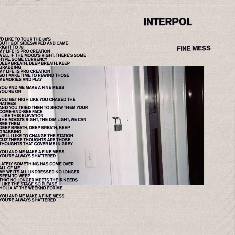 Album cover art for "Fine Mess" by Interpol