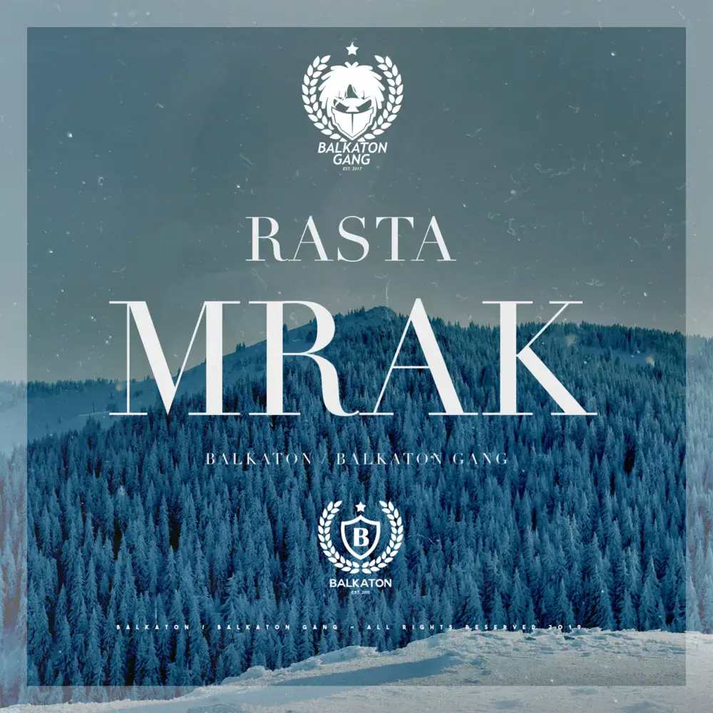 Album cover art for "Mrak" by Rasta