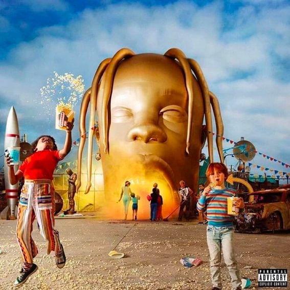 Album cover art for "Travis Scott - STARGAZING (Tradução em Português)" by Genius Brasil Traduções