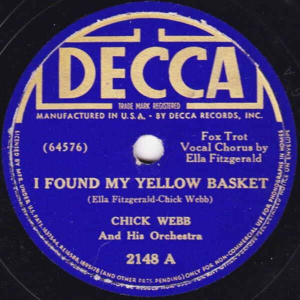 Album cover art for "I Found My Yellow Basket" by Ella Fitzgerald