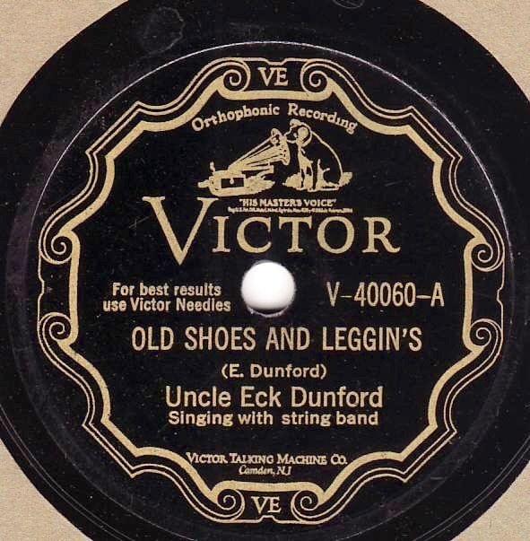 Album cover art for "Old Shoes and Leggins" by Uncle Eck Dunford