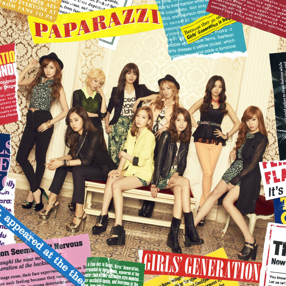 Album cover art for "PAPARAZZI" by Girls’ Generation (소녀시대)