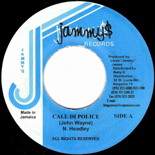 Album cover art for "Call The Police" by John Wayne