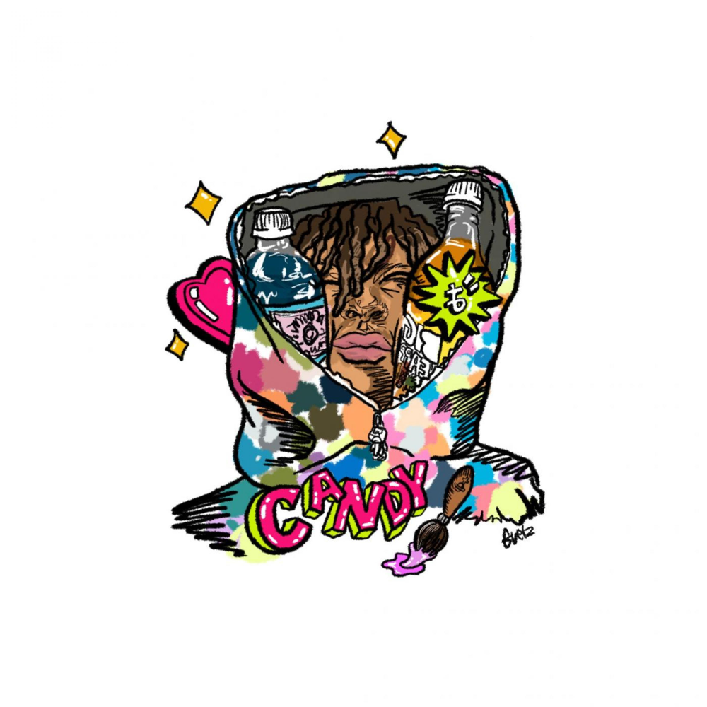 Album cover art for "Super Slimey" by Lil Candy Paint