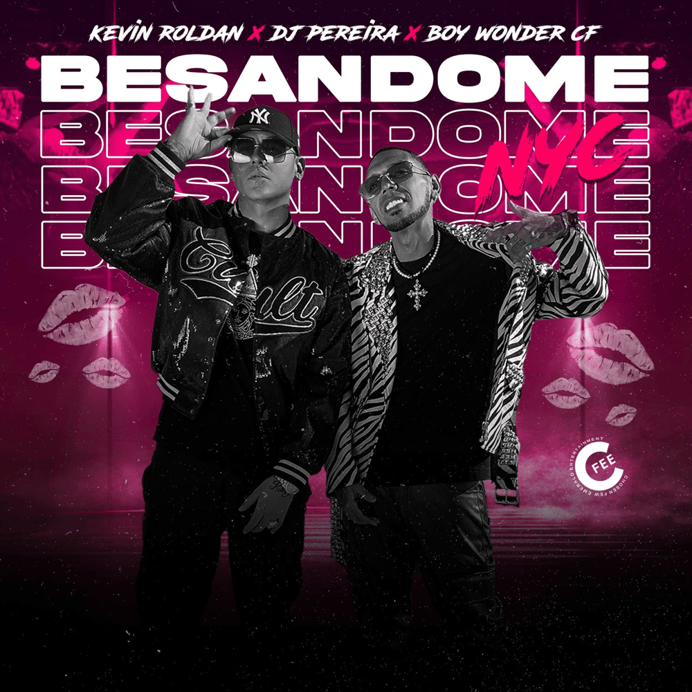 Album cover art for "Besándome NYC" by Boy Wonder CF