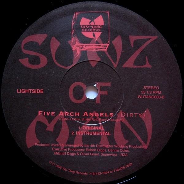 Album cover art for "Five Arch Angels" by Sunz Of Man & Shabazz The Disciple