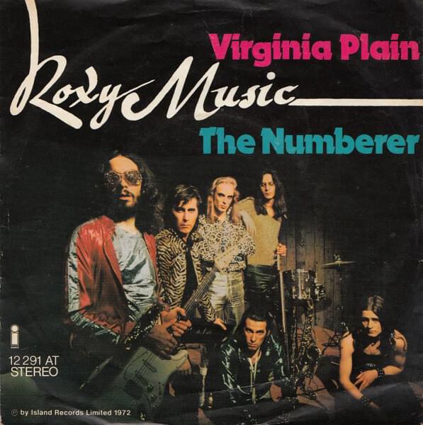 Album cover art for "Virginia Plain" by Roxy Music