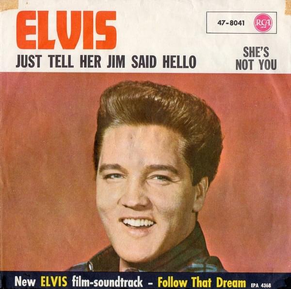 Album cover art for "She’s Not You" by Elvis Presley