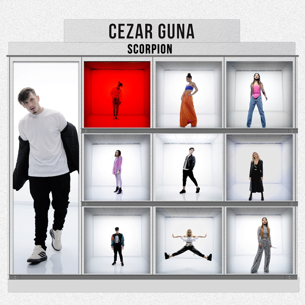 Album cover art for "Scorpion" by Cezar Gună