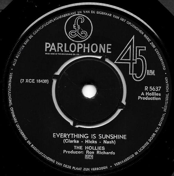 Album cover art for "Everything Is Sunshine" by The Hollies