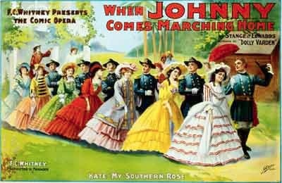 Album cover art for "When Johnny Comes Marching Home" by Dolly Parton