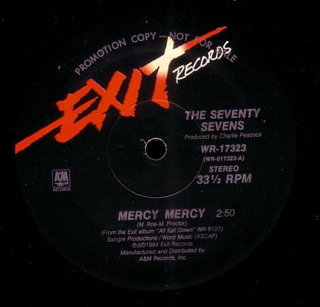Album cover art for "Mercy Mercy" by The 77s