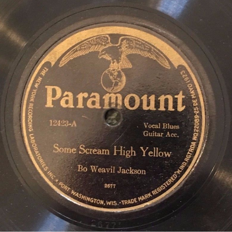 Album cover art for "Some Scream High Yellow" by Bo Weavil Jackson