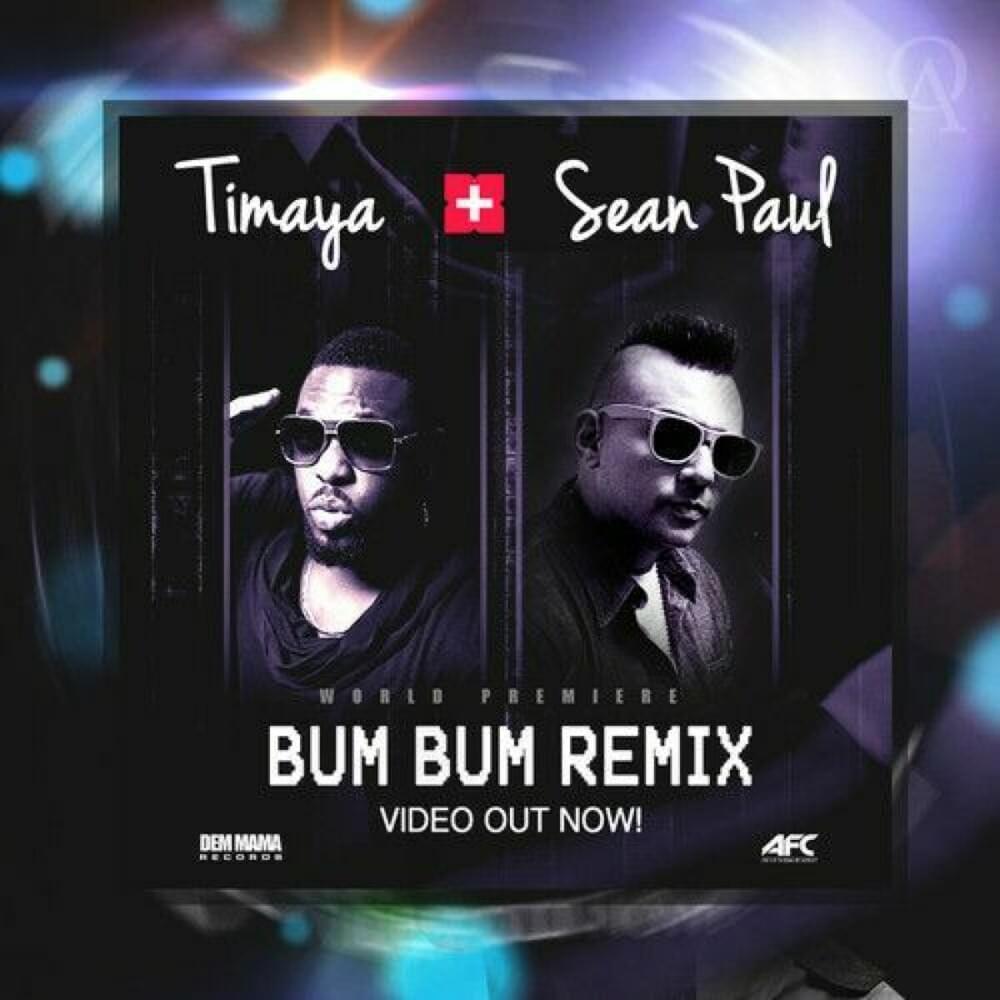 Album cover art for "Bom Bom (Remix)" by Timaya & Sean Paul