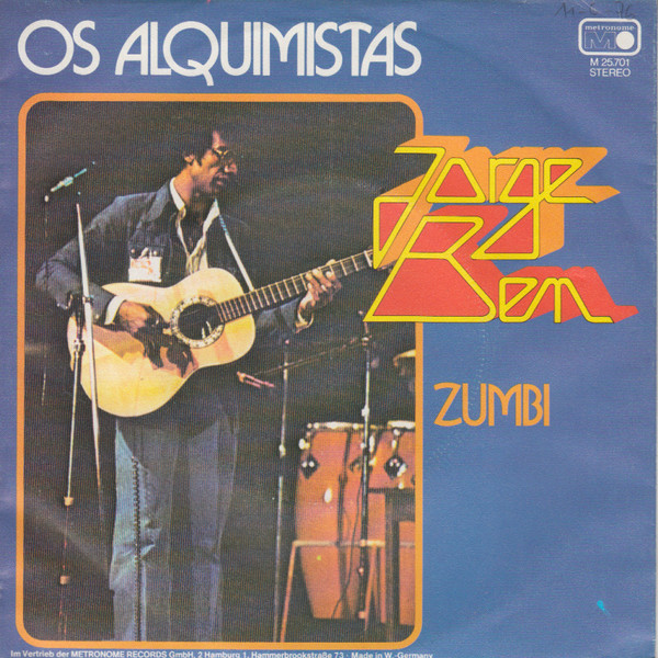 Album cover art for "Zumbi" by Jorge Ben Jor
