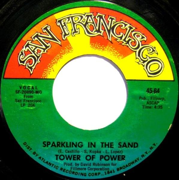 Album cover art for "Sparkling in the Sand" by Tower of Power
