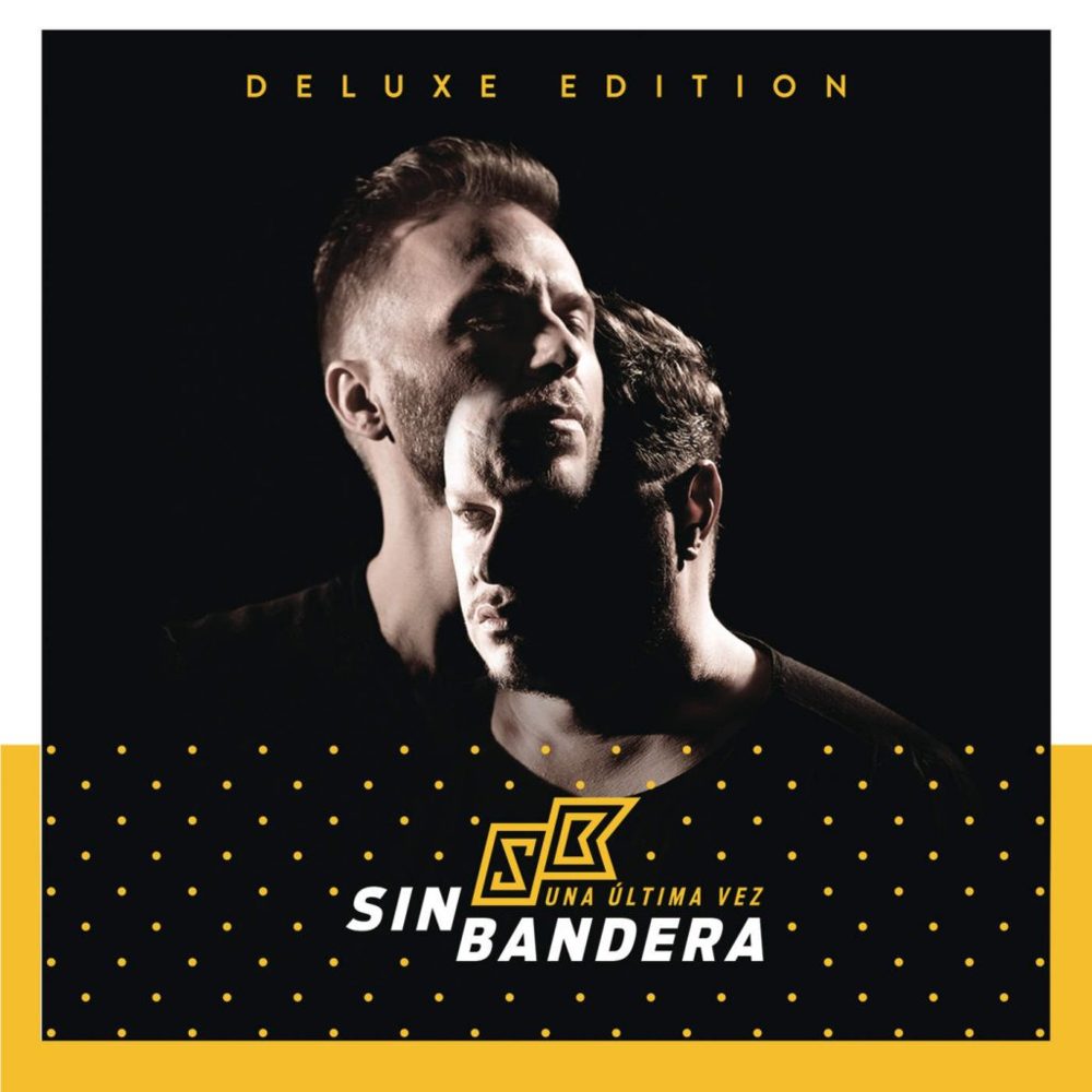 Album cover art for "Sobre Mí" by Sin Bandera & Maluma