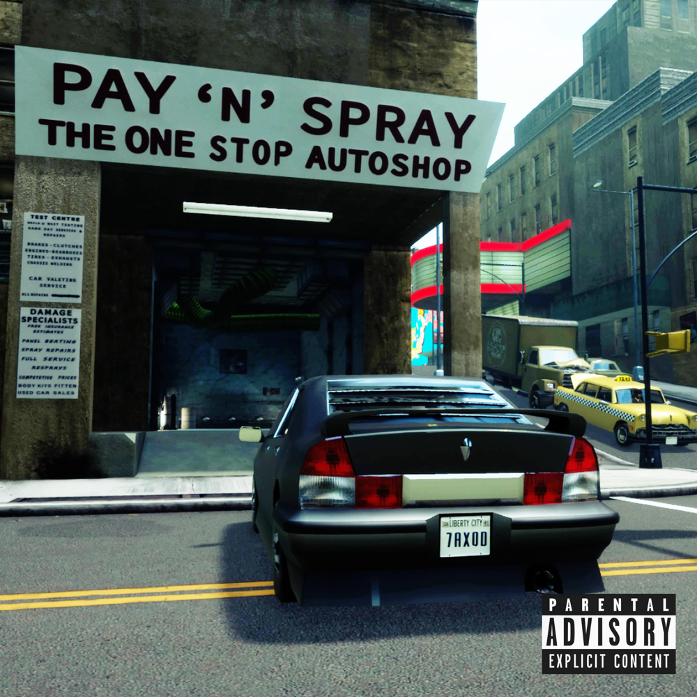 Album cover art for "Pay N Spray" by Father