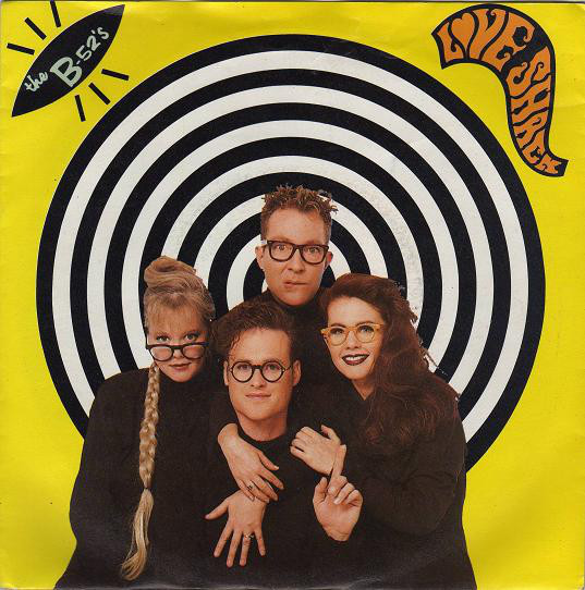Album cover art for "Love Shack" by The B-52's