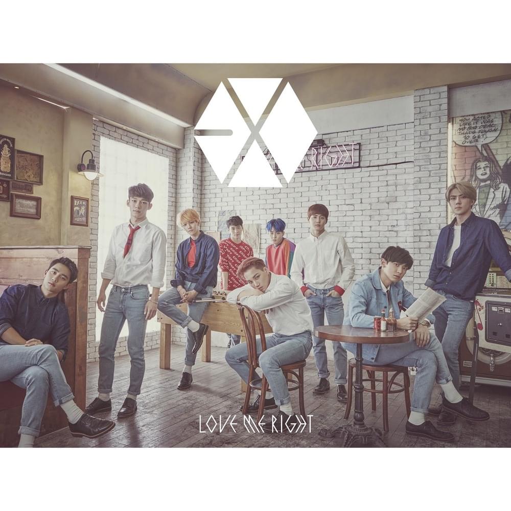 Album cover art for "Love Me Right ~romantic universe~" by EXO