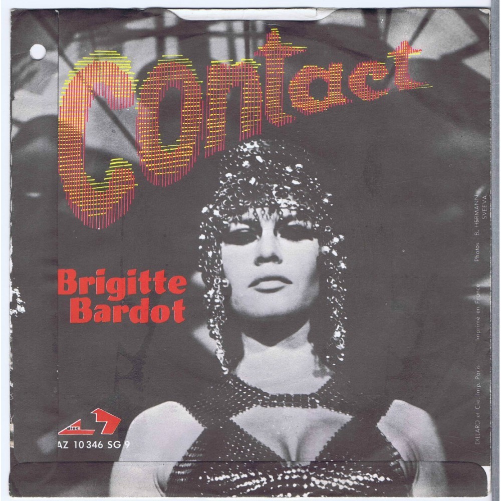 Album cover art for "Contact" by Brigitte Bardot