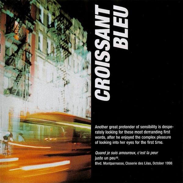 Album cover art for "Croissant Bleu" by Yello