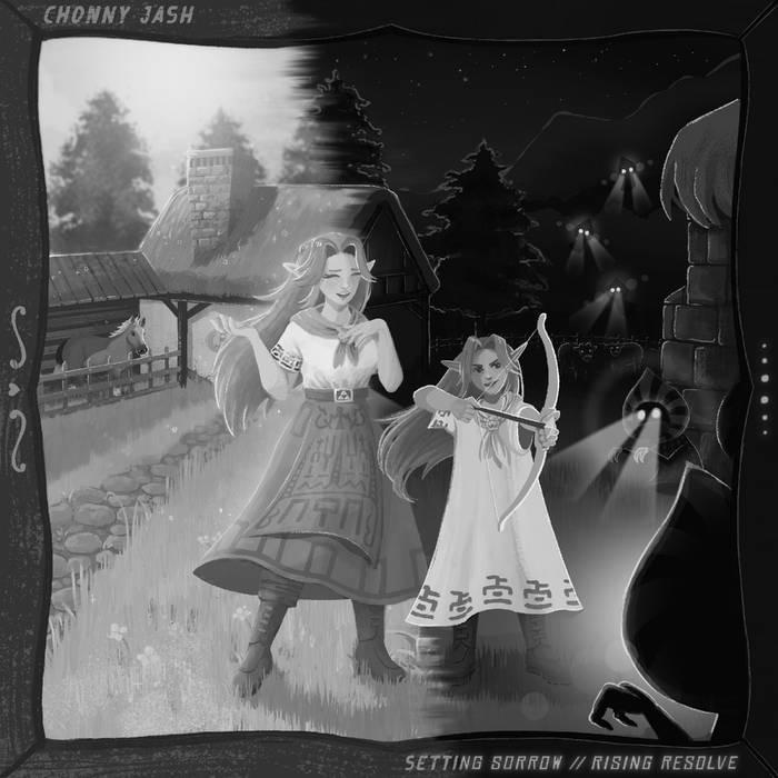 Album cover art for "Setting Sorrow // Rising Resolve (Instrumental)" by Chonny Jash
