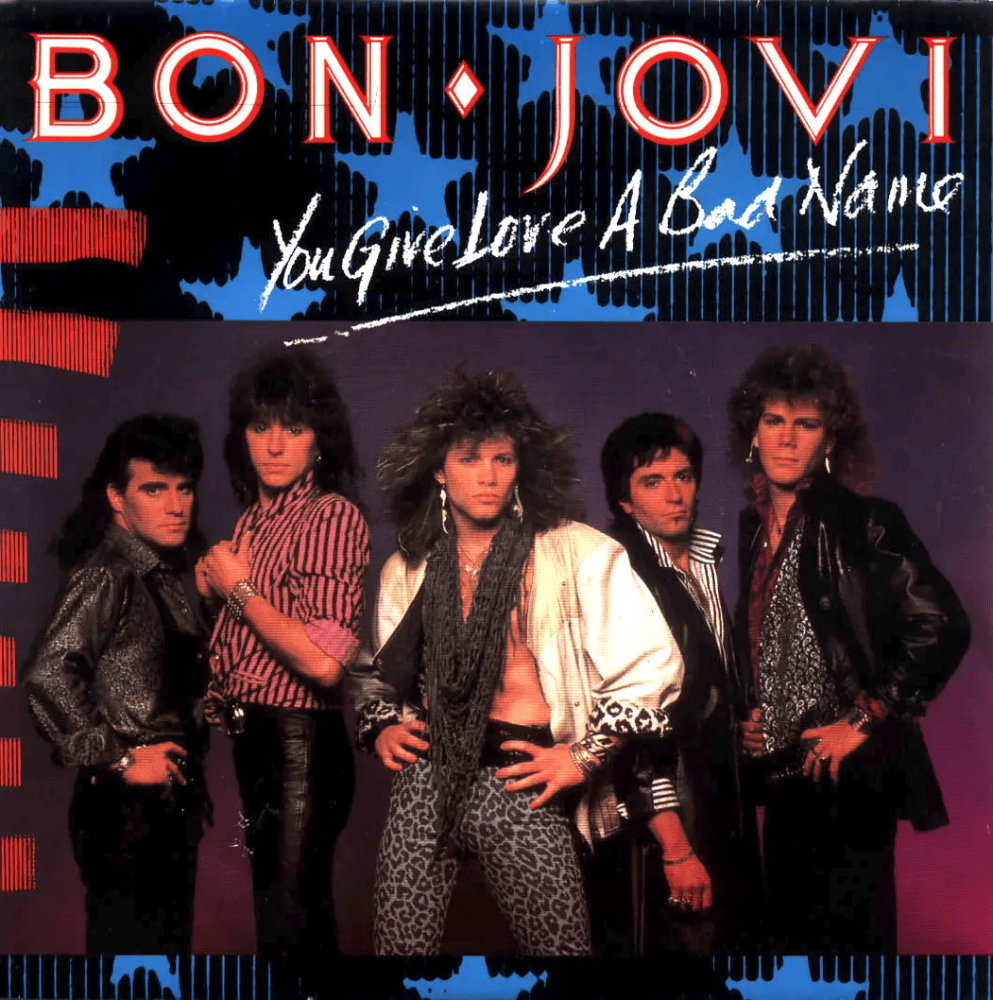 Album cover art for "You Give Love a Bad Name" by Bon Jovi