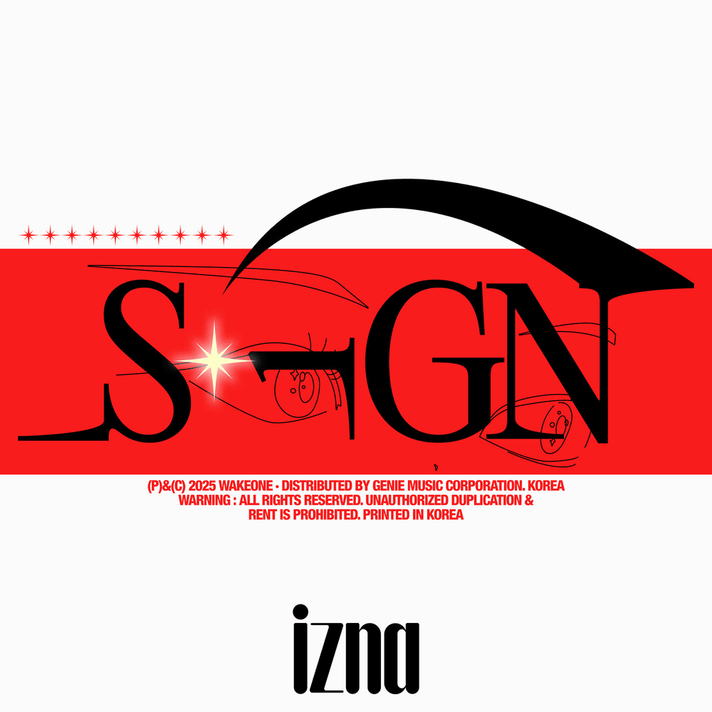 Album cover art for "izna - SIGN (Romanized)" by Genius Romanizations