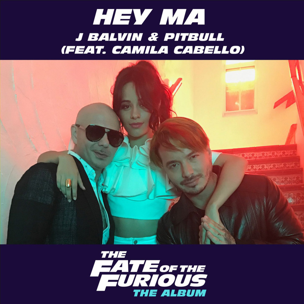 Album cover art for "Hey Ma" by Pitbull & Camila Cabello
