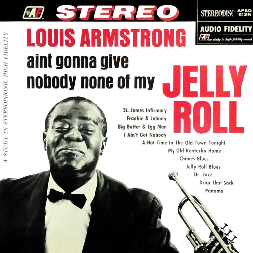 Album cover art for "Frankie & Johnny" by Louis Armstrong