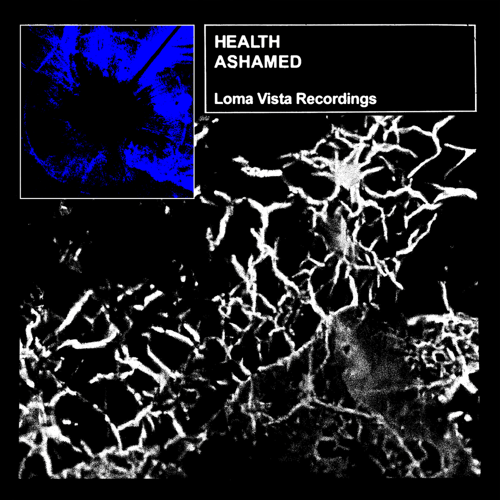 Album cover art for "ASHAMED" by HEALTH