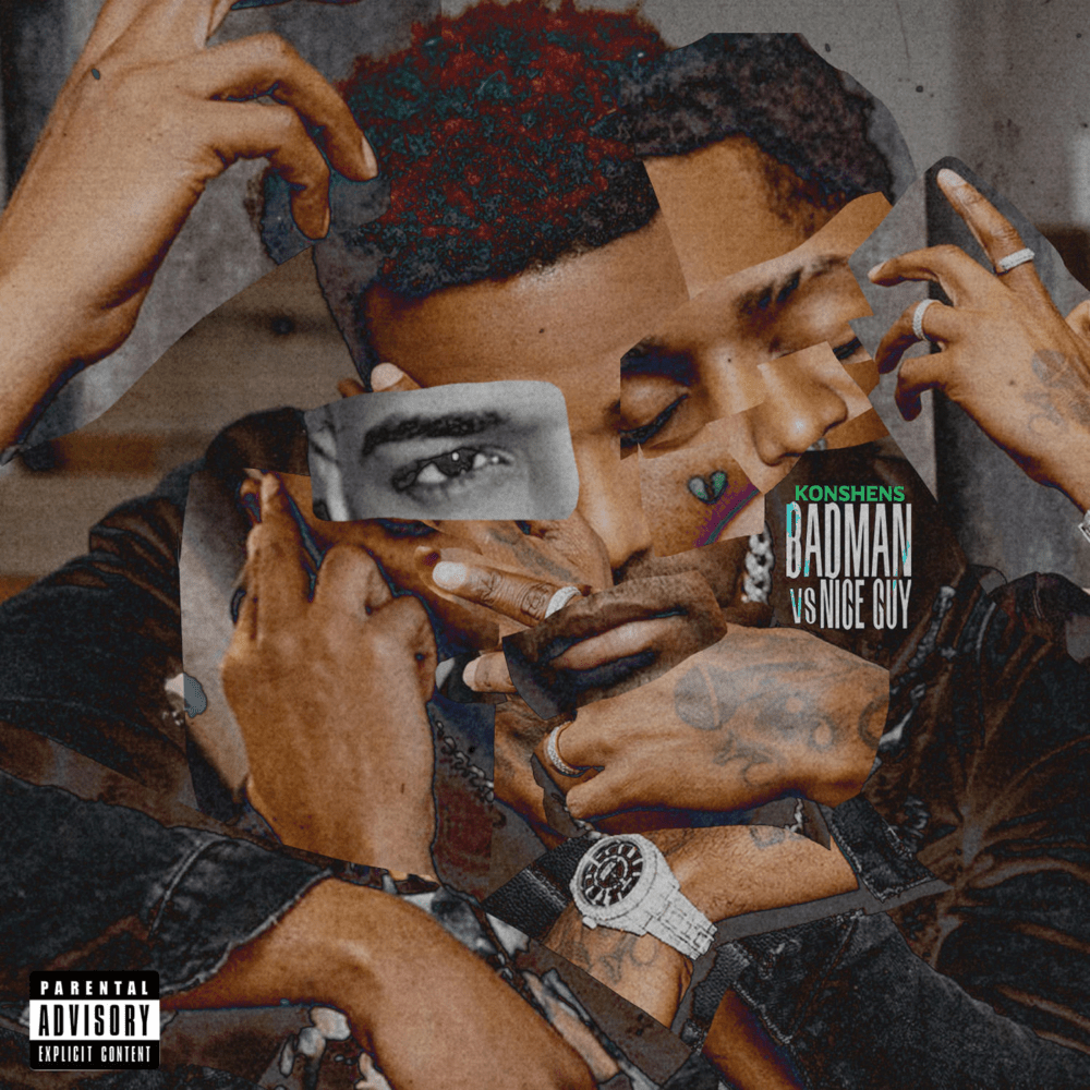 Album cover art for "Bad Man" by Konshens