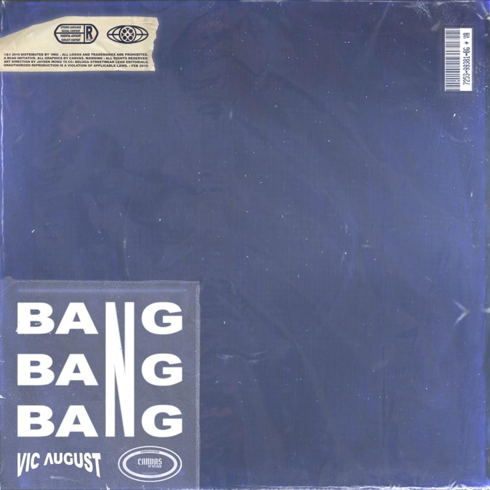 Album cover art for "BANG" by Vic August