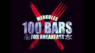 Album cover art for "100 Bars for Breakfast" by Merkules