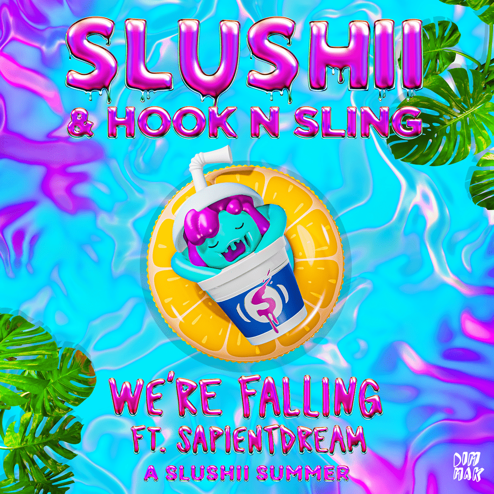 Album cover art for "We’re Falling" by Slushii & sapientdream