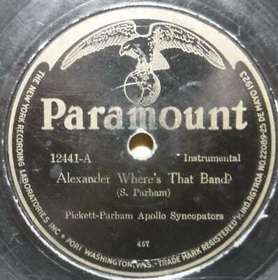 Alexander Where’s That Band? by Pickett-Parham Apollo Syncopators