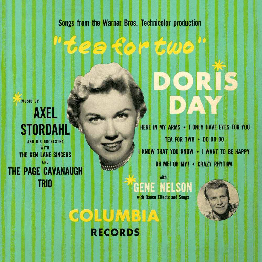 Album cover art for "Tea For Two" by Doris Day