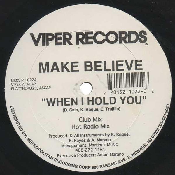 Album cover art for "When I Hold You" by Make Believe (Freestyle)